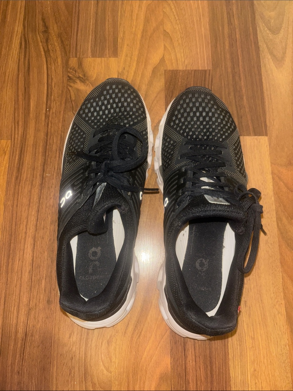 On Running Black & White Women's Athletic Running Shoes
